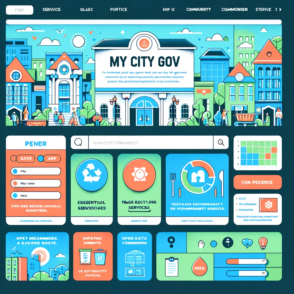 local government website, city services online, mycitygov, government portal